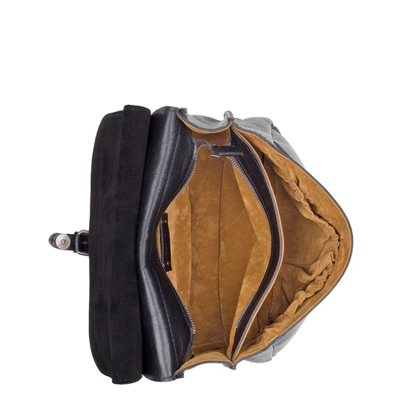 Patricia Nash Black Leather Heritage London Saddle Crossbody Bag - Picture 4 of 4